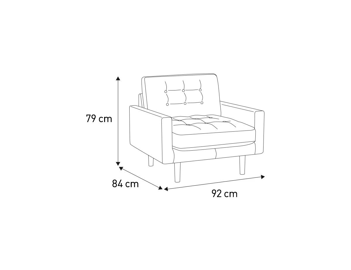 Habitat Fenner Velvet Accent Chair - Orange 4 Habitat Fenner Velvet Accent Chair - Orange - Image 4