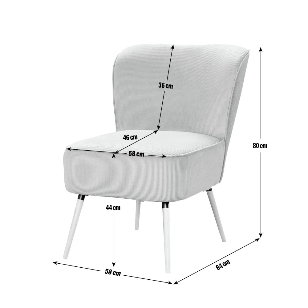 Habitat Eppy Fabric Accent Chair - Blue 4 Habitat Eppy Fabric Accent Chair - Blue - Image 4