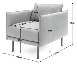 Habitat Moore Leather Armchair - Tan 13 Habitat Moore Leather Armchair - Tan -Habitat Shop 1257216 R E001