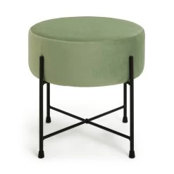 Habitat Jax Metal Footstool - Mint Green