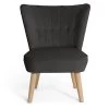 Habitat Alexis Velvet Cocktail Chair - Charcoal