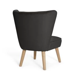Habitat Alexis Velvet Cocktail Chair - Charcoal -Habitat Shop 1341256 R Z003A