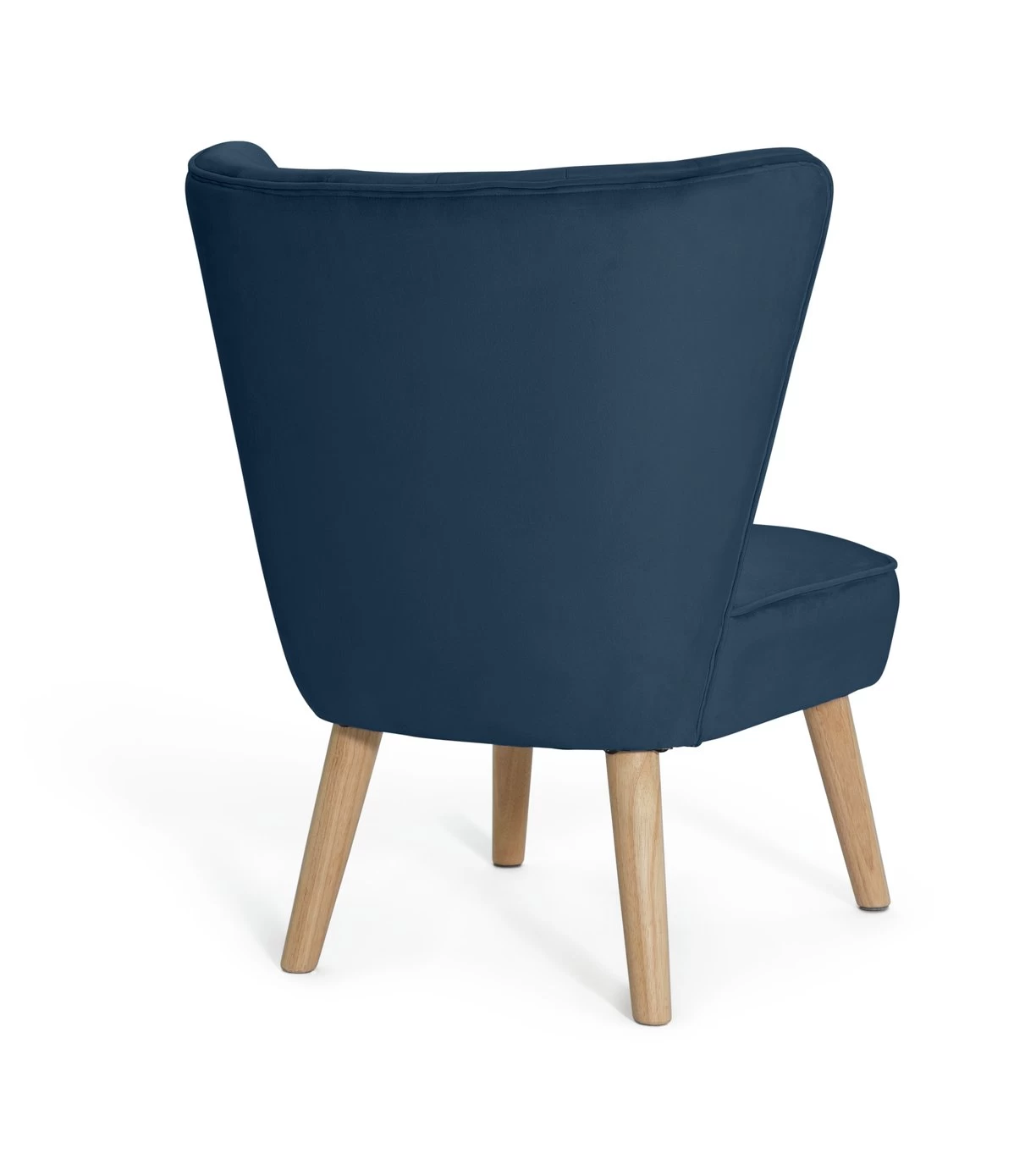 Habitat Alexis Velvet Cocktail Chair - Navy 6 Habitat Alexis Velvet Cocktail Chair - Navy - Image 6