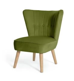 Habitat Alexis Velvet Cocktail Chair - Olive 13 Habitat Alexis Velvet Cocktail Chair - Olive -Habitat Shop 1341287 R Z002A