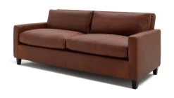 Habitat Chester Leather 3 Seater Sofa - Dark Feet - Tan -Habitat Shop 1345616 R Z002A