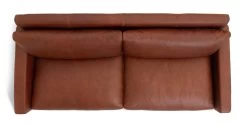 Habitat Chester Leather 3 Seater Sofa - Dark Feet - Tan -Habitat Shop 1345616 R Z005A