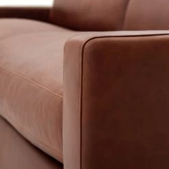 Habitat Chester Leather 3 Seater Sofa - Dark Feet - Tan -Habitat Shop 1345616 R Z007A