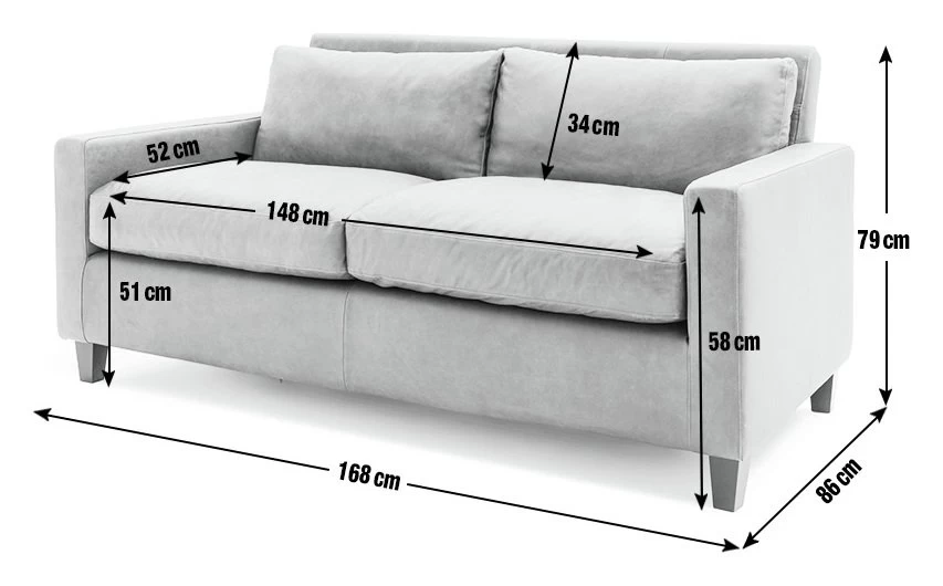 Habitat Chester Leather 2 Seater Sofa - Dark Feet - Tan 4 Habitat Chester Leather 2 Seater Sofa - Dark Feet - Tan - Image 4