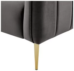 Habitat Lola Velvet Armchair - Charcoal 15 Habitat Lola Velvet Armchair - Charcoal -Habitat Shop 1930825 R Z005A