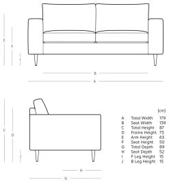 Swoon Evesham Velvet 2 Seater Sofa - Ink Blue -Habitat Shop 1971334 R E001
