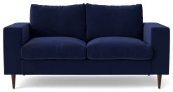 Swoon Evesham Velvet 2 Seater Sofa - Ink Blue