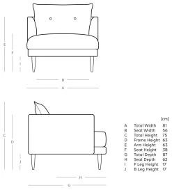 Swoon Kalmar Velvet Armchair - Ink Blue -Habitat Shop 1973071 R E001