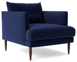 Swoon Kalmar Velvet Armchair - Ink Blue -Habitat Shop 1973071 R Z002A