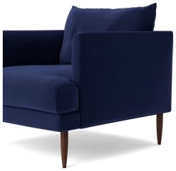 Swoon Kalmar Velvet Armchair - Ink Blue -Habitat Shop 1973071 R Z005A