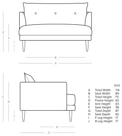 Swoon Kalmar Velvet Cuddle Chair - Ink Blue -Habitat Shop 1974290 R E001