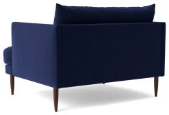 Swoon Kalmar Velvet Cuddle Chair - Ink Blue -Habitat Shop 1974290 R Z004A