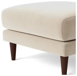 Swoon Turin Velvet Ottoman Footstool - Taupe -Habitat Shop 1990638 R Z004A