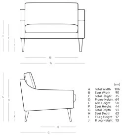 Swoon Turin Velvet Cuddle Chair - Ink Blue 10 Swoon Turin Velvet Cuddle Chair - Ink Blue -Habitat Shop 1991493 R E001