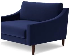 Swoon Turin Velvet Cuddle Chair - Ink Blue 13 Swoon Turin Velvet Cuddle Chair - Ink Blue -Habitat Shop 1991493 R Z005A