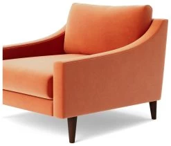 Swoon Turin Velvet Armchair - Burnt Orange -Habitat Shop 1991716 R Z005A
