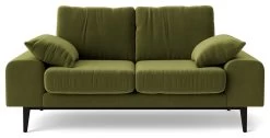 Swoon Tulum Velvet 2 Seater Sofa - Fern Green