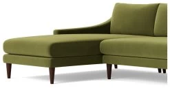 Swoon Turin Velvet Left Hand Corner Sofa - Fern Green 14 Swoon Turin Velvet Left Hand Corner Sofa - Fern Green -Habitat Shop 1992564 R Z004A