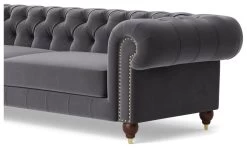 Swoon Winston Velvet 4 Seater Sofa - Granite Grey 13 Swoon Winston Velvet 4 Seater Sofa - Granite Grey -Habitat Shop 1993257 R Z004A