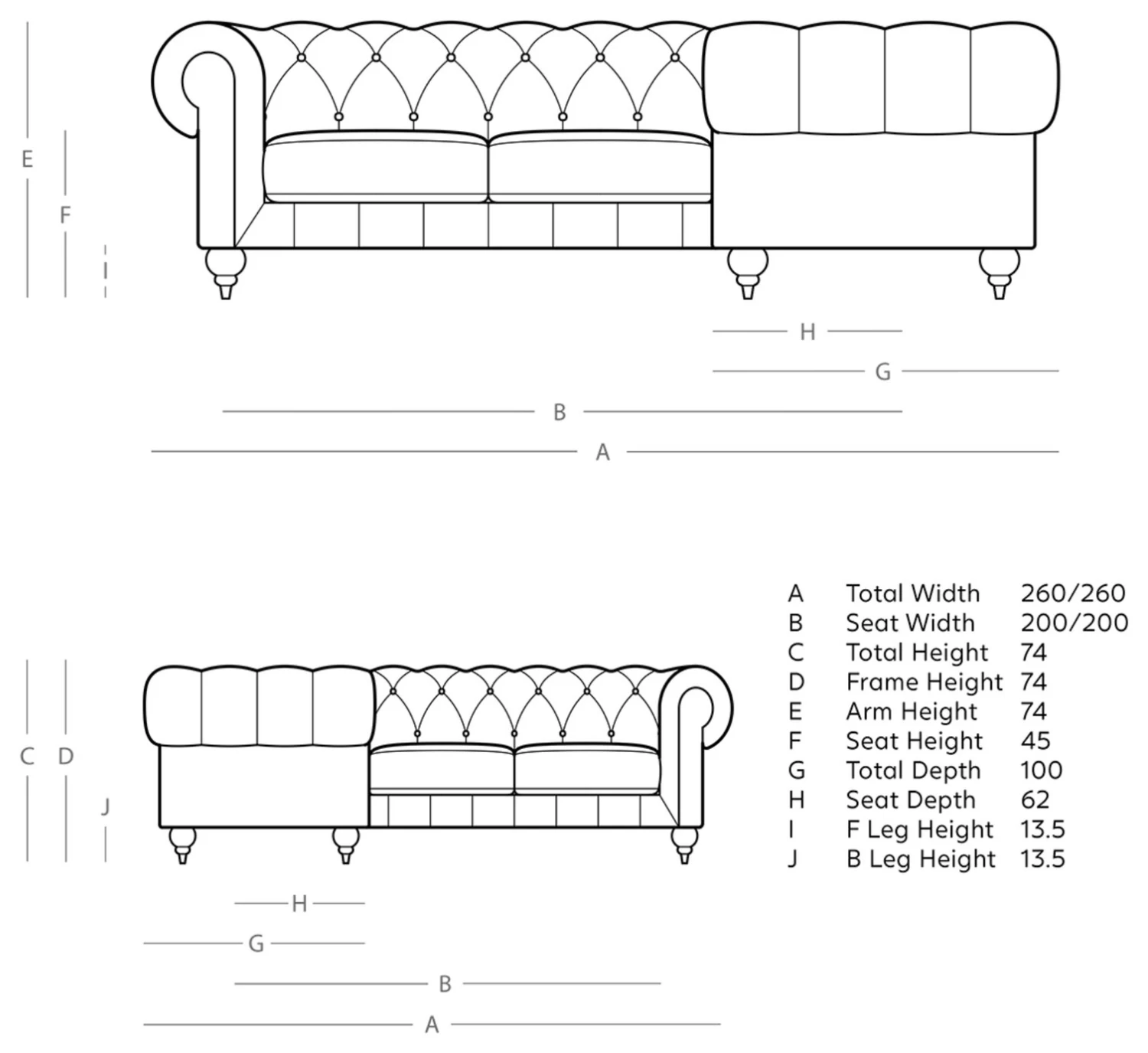 Swoon Winston Velvet 5 Seater Corner Sofa - Ink Blue 4 Swoon Winston Velvet 5 Seater Corner Sofa - Ink Blue - Image 4
