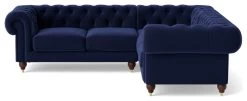 Swoon Winston Velvet 5 Seater Corner Sofa - Ink Blue 11 Swoon Winston Velvet 5 Seater Corner Sofa - Ink Blue -Habitat Shop 1993398 R Z003A