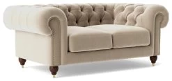 Swoon Winston Velvet 2 Seater Sofa - Taupe -Habitat Shop 1993532 R Z006A