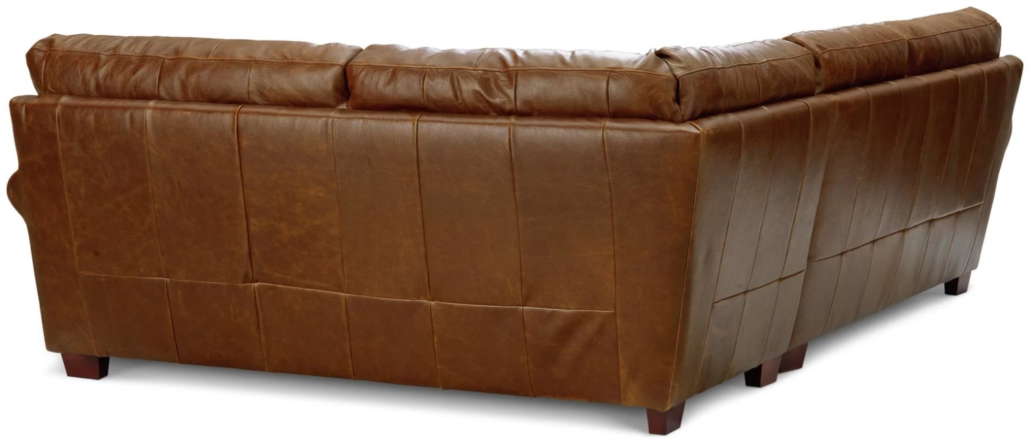 Habitat Salisbury Leather Left Hand Corner Sofa - Tan 7 Habitat Salisbury Leather Left Hand Corner Sofa - Tan - Image 7
