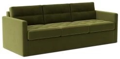 Swoon Berlin Velvet 3 Seater Sofa Bed - Fern Green -Habitat Shop 1996326 R Z003A