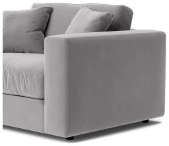 Swoon Althaea Velvet Cuddle Chair - Silver Grey -Habitat Shop 1998180 R Z005A