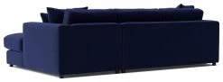 Swoon Althaea Velvet Right Hand Corner Sofa - Ink Blue -Habitat Shop 1998458 R Z005A
