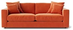 Swoon Althaea Velvet 3 Seater Sofa - Burnt Orange