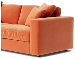 Swoon Althaea Velvet 3 Seater Sofa - Burnt Orange -Habitat Shop 1998647 R Z004A