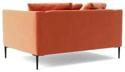 Swoon Alena Velvet Cuddle Chair - Burnt Orange 12 Swoon Alena Velvet Cuddle Chair - Burnt Orange -Habitat Shop 1999945 R Z004A