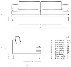 Swoon Almera Velvet 3 Seater Sofa - Biscuit -Habitat Shop 2000228 R E001