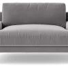 Swoon Almera Velvet Cuddle Chair - Silver Grey