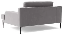 Swoon Almera Velvet Cuddle Chair - Silver Grey -Habitat Shop 2001306 R Z004A