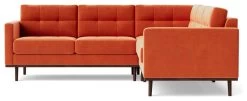 Swoon Berlin Velvet 5 Seater Corner Sofa - Burnt Orange -Habitat Shop 2001526 R Z004A