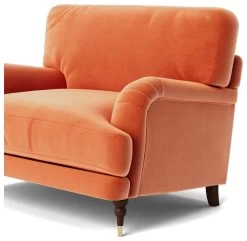 Swoon Charlbury Velvet Cuddle Chair - Burnt Orange -Habitat Shop 2001722 R Z005A