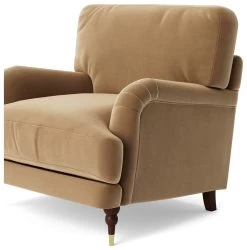 Swoon Charlbury Velvet Armchair - Biscuit 12 Swoon Charlbury Velvet Armchair - Biscuit -Habitat Shop 2003816 R Z002A