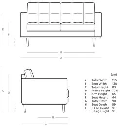 Swoon Berlin Velvet 2 Seater Sofa - Silver Grey -Habitat Shop 2006088 R E001