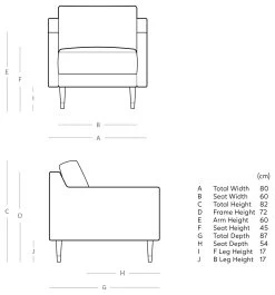 Swoon Rieti Velvet Armchair - Burnt Orange 11 Swoon Rieti Velvet Armchair - Burnt Orange -Habitat Shop 2007386 R E001