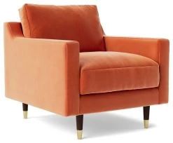 Swoon Rieti Velvet Armchair - Burnt Orange 12 Swoon Rieti Velvet Armchair - Burnt Orange -Habitat Shop 2007386 R Z002A