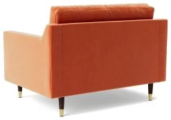 Swoon Rieti Velvet Cuddle Chair - Burnt Orange -Habitat Shop 2008684 R Z004A