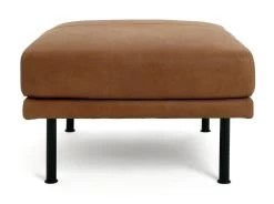 Habitat Moore Leather Ottoman Footstool - Tan 8 Habitat Moore Leather Ottoman Footstool - Tan -Habitat Shop 2009432 R Z002A