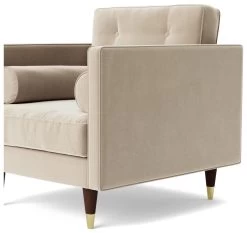 Swoon Porto Velvet Armchair - Taupe 15 Swoon Porto Velvet Armchair - Taupe -Habitat Shop 2011633 R Z005A