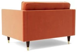 Swoon Porto Velvet Cuddle Chair - Burnt Orange -Habitat Shop 2011798 R Z004A